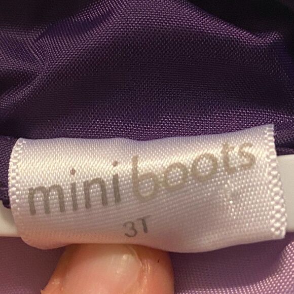Mini Boots Vintage Inspired Purple Puffer Vest 3T - Picture 3 of 5